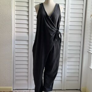 Anthropologie Saturday Sunday Daytripper Tied Jumpsuit Gray